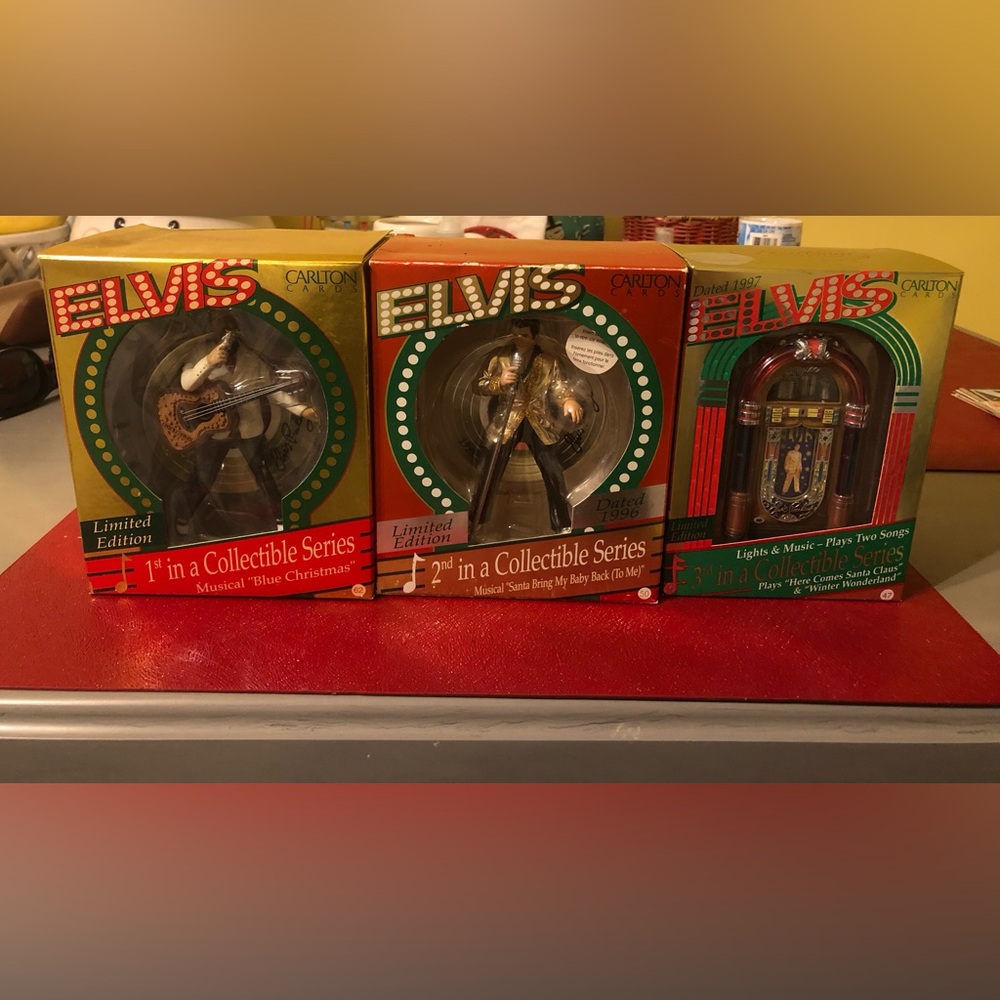 Elvis collectible musical ornaments